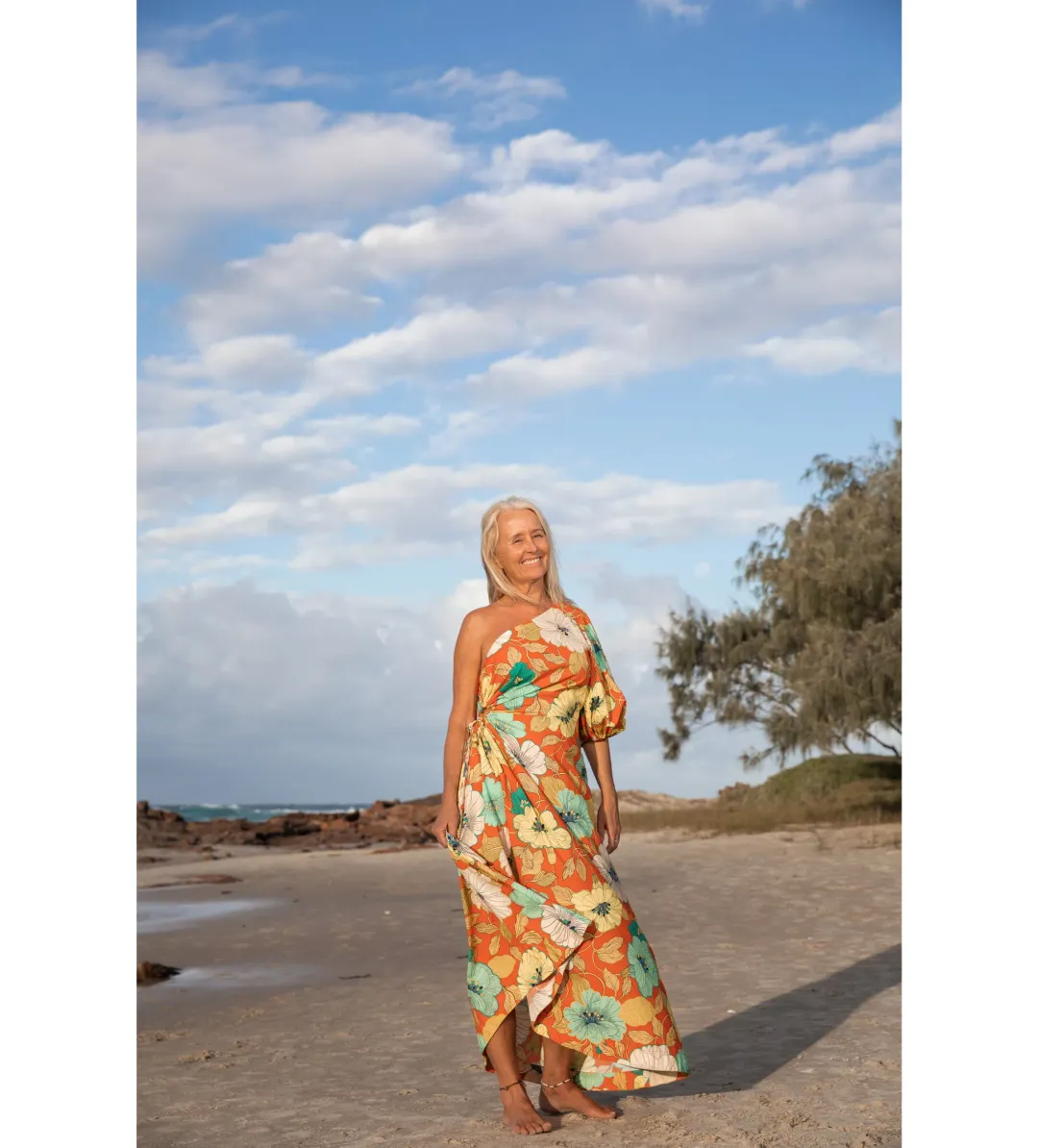 Alemais Piato One Shoulder Midi Dress Multi Floral Size 16 for rent on The Volte - main image