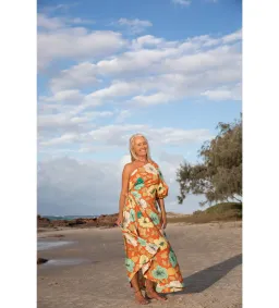 Alemais Piato One Shoulder Midi Dress Multi Floral Size 16 for rent on The Volte - image 5