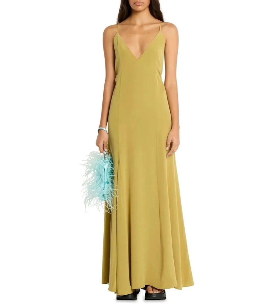 Sass & Bide Atoms Silk Maxi Dress in Prairie Yellow Size 6 for rent on The Volte - main image
