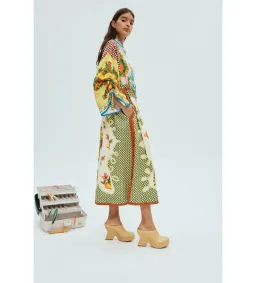 Alemais Lemonis Shirtdress Multi Print Size 16 for rent on The Volte - image 2