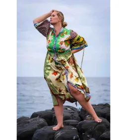 Alemais Lemonis Shirtdress Multi Print Size 16 for rent on The Volte - image 3