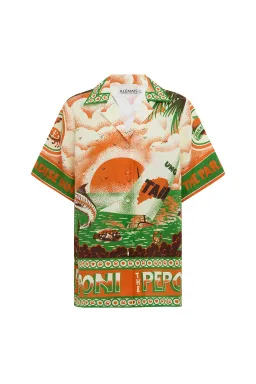 Alemais Bungalow Oversized Linen Shirt and Short Set Multi Print Size 16 for rent on The Volte - image 7