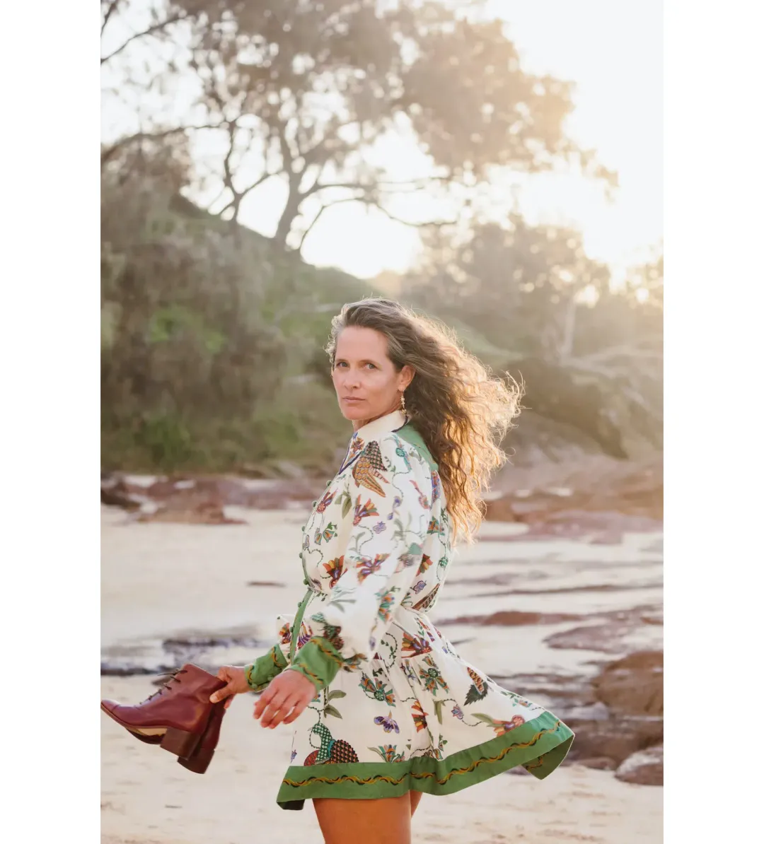 Alemais Birdie Mini Dress Multi Print Size 14 for rent on The Volte - main image