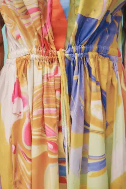 Alemais Luca Midi Shirt Dress Multi Size 16 for rent on The Volte - image 4