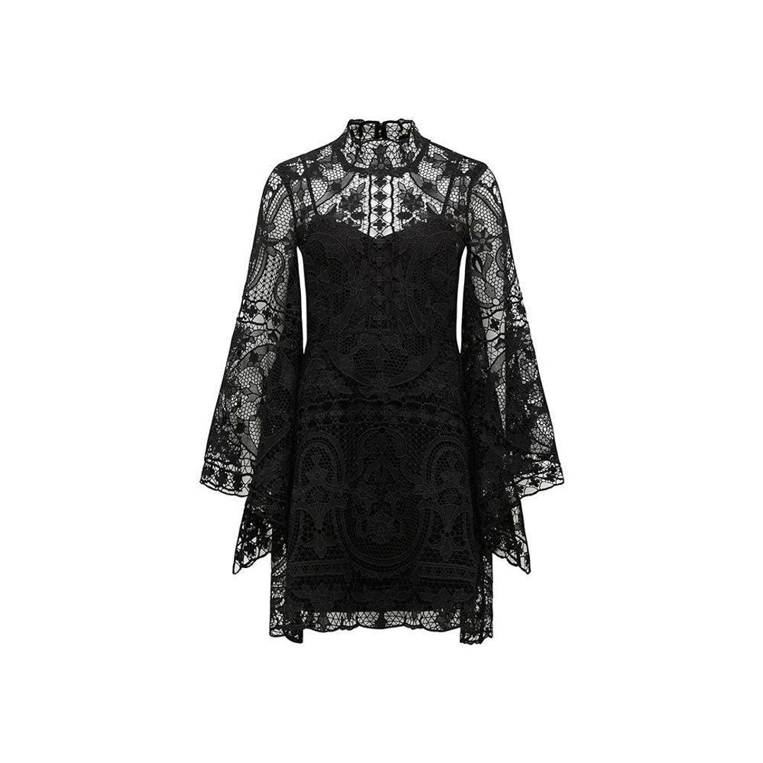 Thurley Parisian Black Lace Dress Size 6 for rent on The Volte - main image