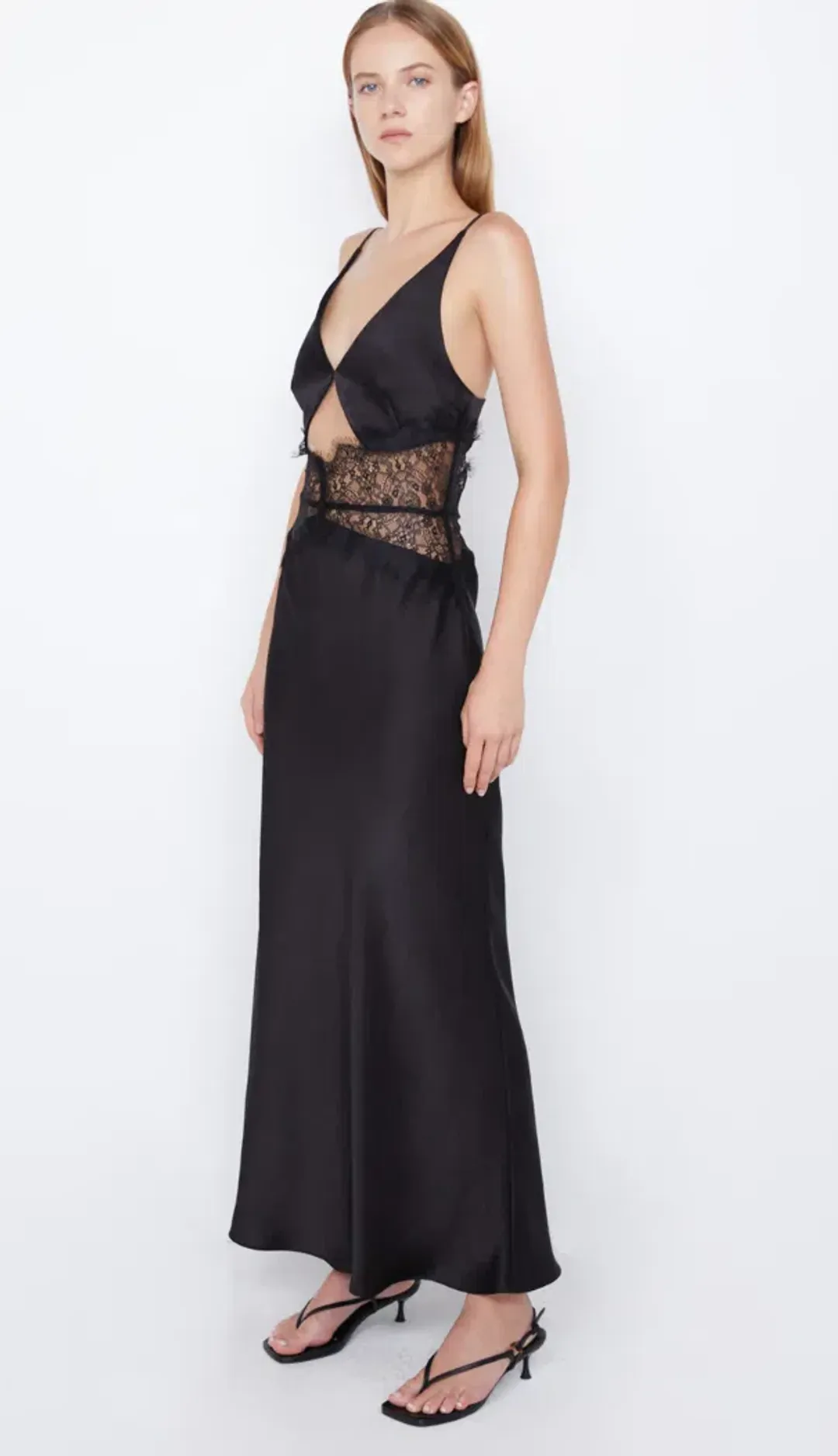 Bec & Bridge Camille Maxi Dress Black Size 8 for rent on The Volte - main image