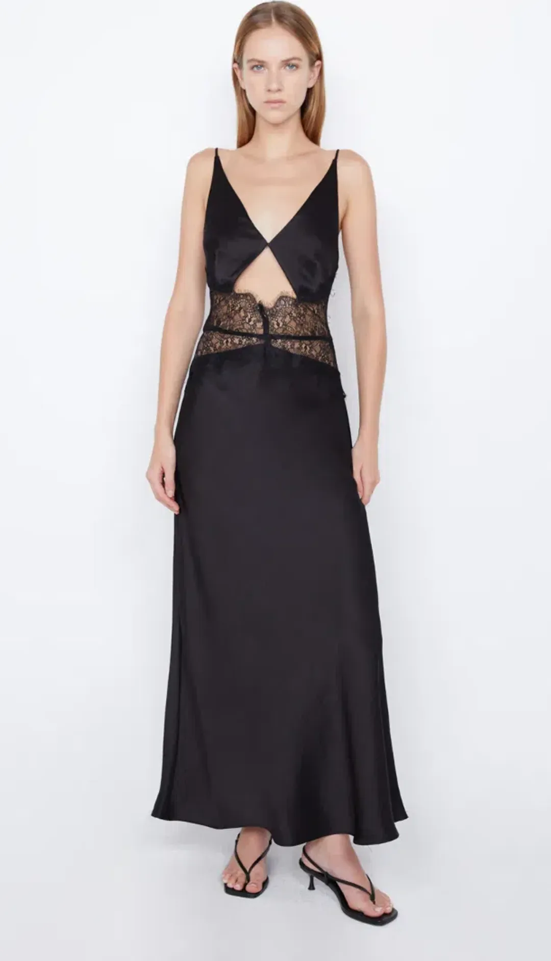Bec & Bridge Camille Maxi Dress Black Size 8 for rent on The Volte - main image