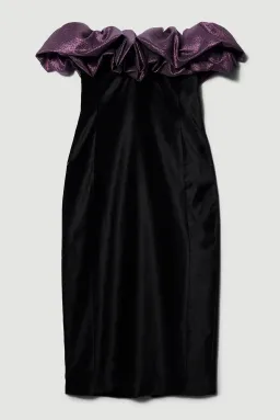Karen Millen Jacquard Dress Black Size 10 for rent on The Volte - image 4