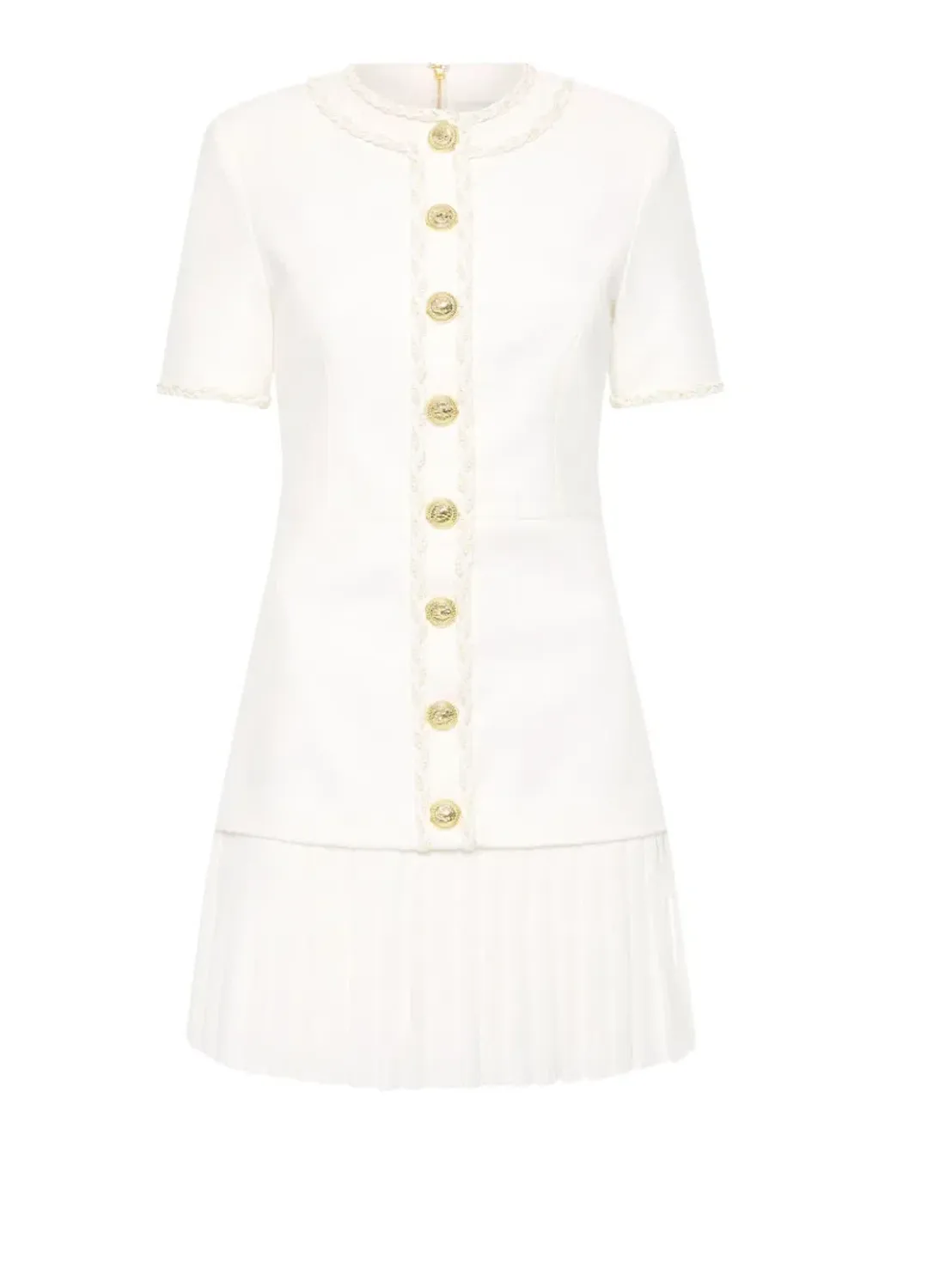 Rebecca Vallance Clarisse Button Mini Dress AU 8 for rent on The Volte - main image