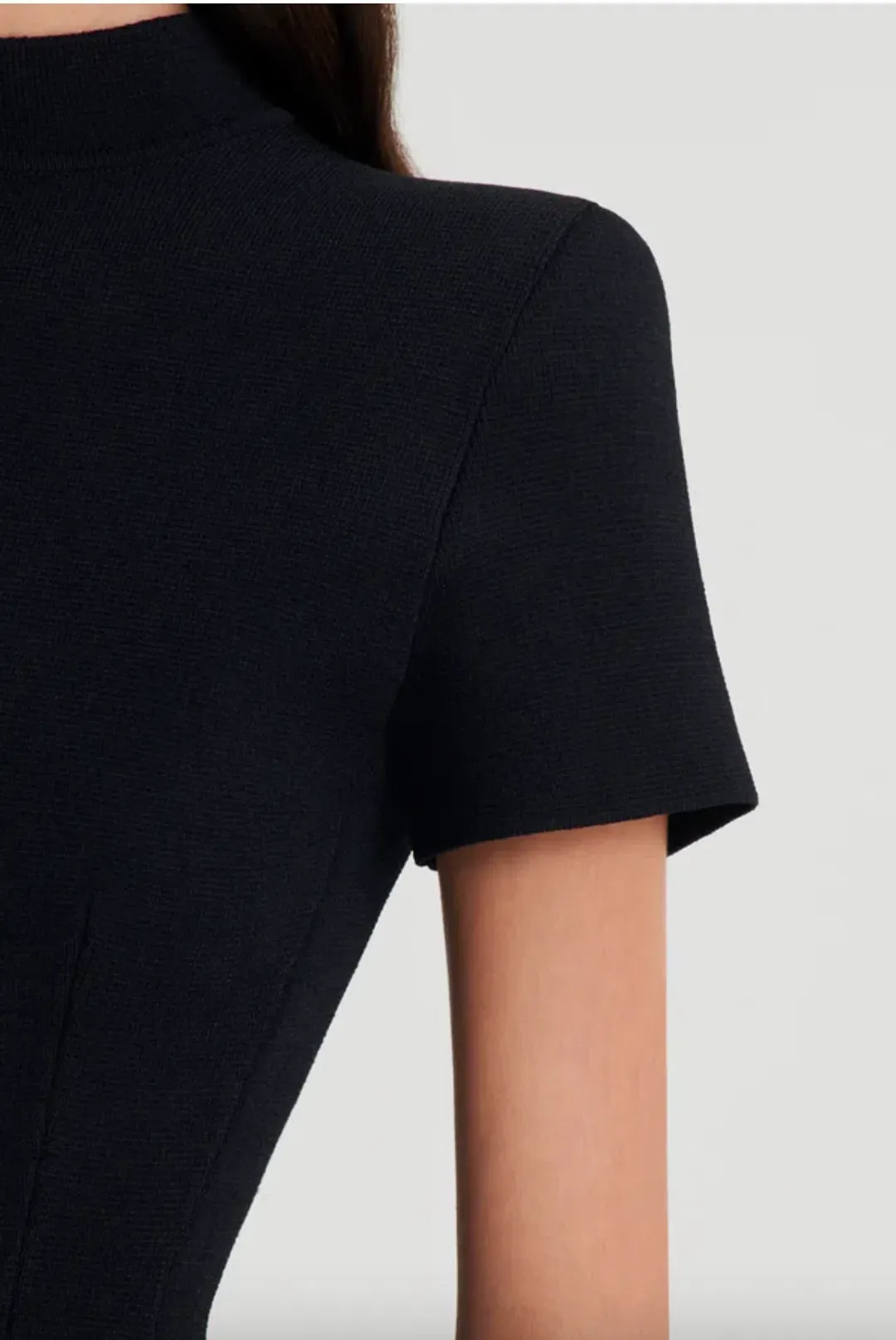 Scanlan Theodore Crepe Knit Peplum Dress AU 8 for rent on The Volte - main image