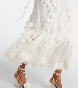 Zimmermann Botanica Petal Gown Dress In White Size 0/AU 6 for rent on The Volte - image 6