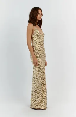 Dissh Dilan Satin Slip Dress Print Size 6 for rent on The Volte - image 4