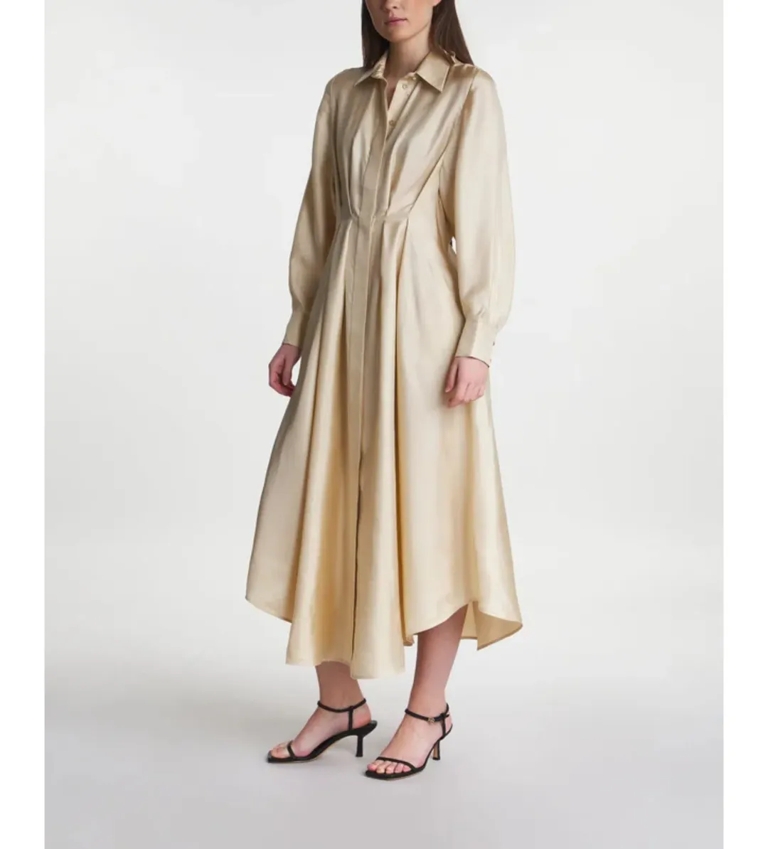 Zimmermann Natura Draped Shirt Dress Size AU 8 for rent on The Volte - main image