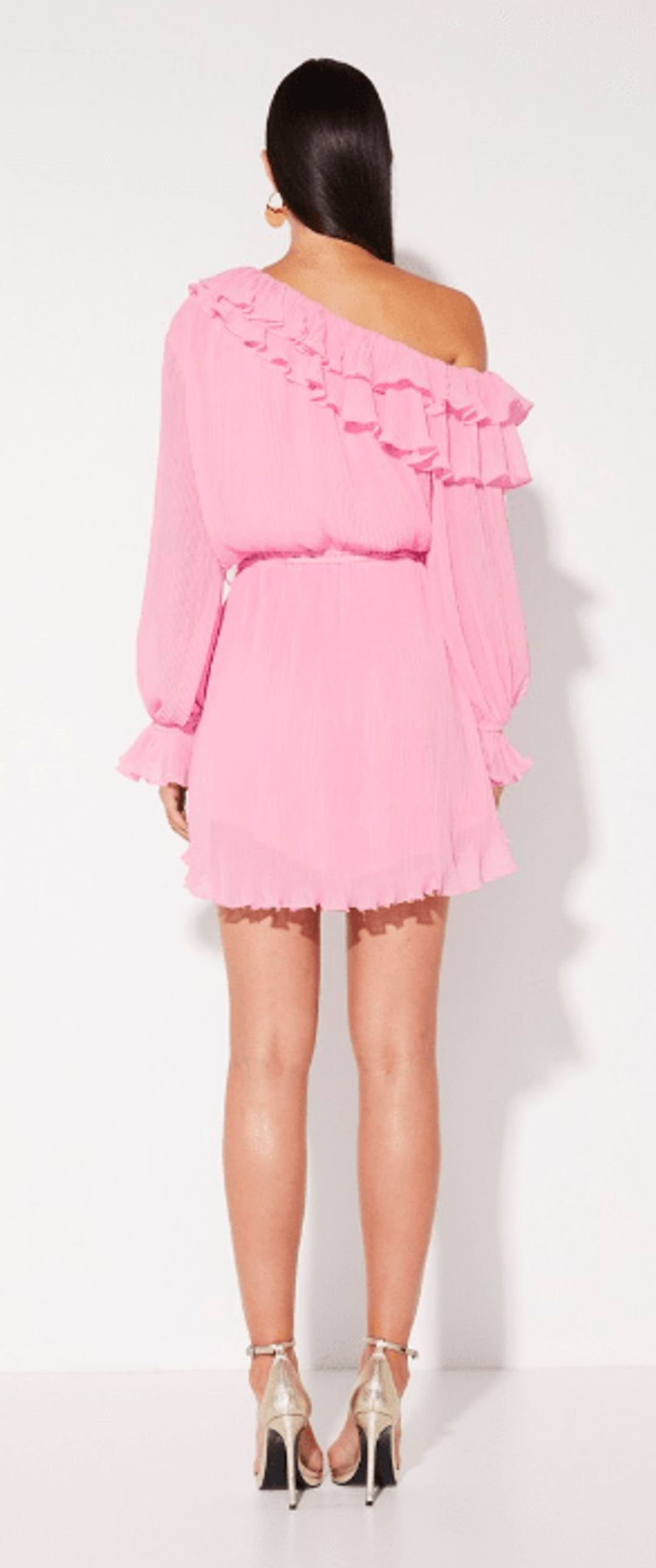 Mossmann A Slice of Heaven Mini Dress Pink Size 14 for rent on The Volte - main image