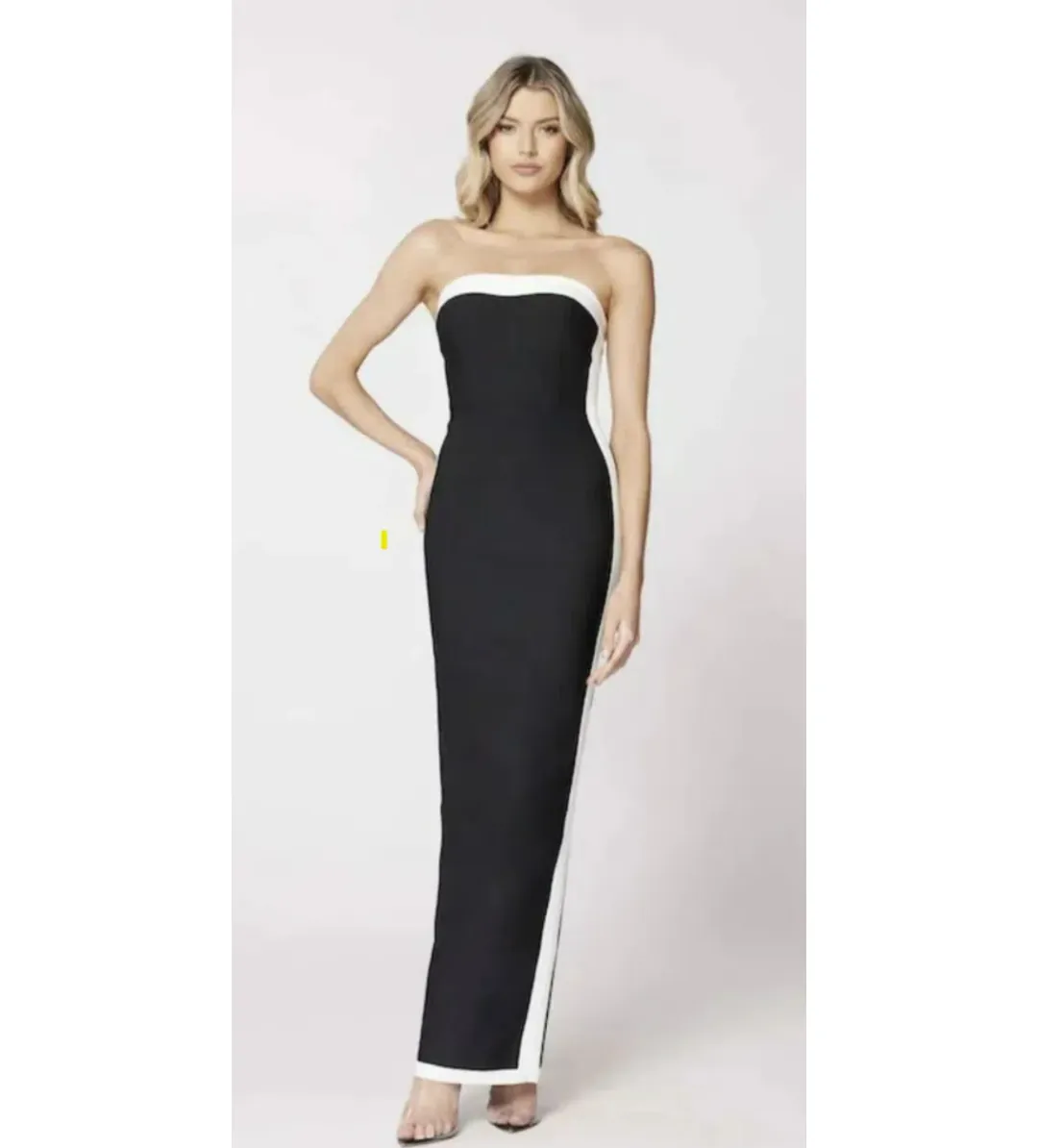 Bianca And Bridgett Ashley Dress By Bianca And Bridgett Black & White Size 6 for rent on The Volte - main image