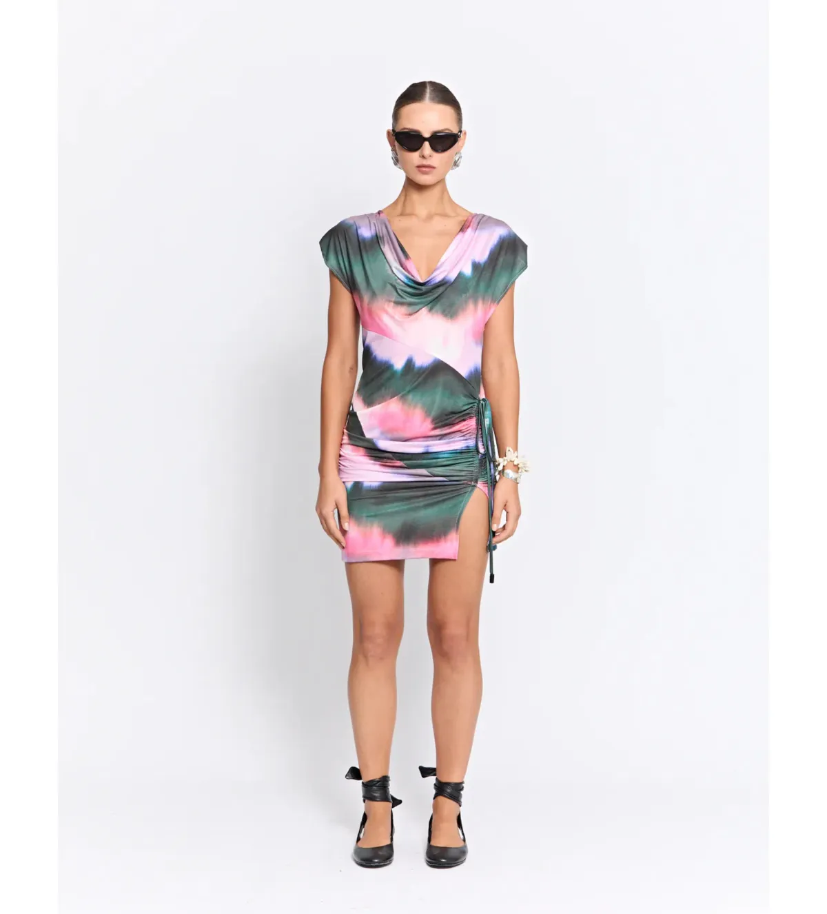 Pfeiffer Calloway Reversible Mini Dress Pink Haze Size 6 for rent on The Volte - main image