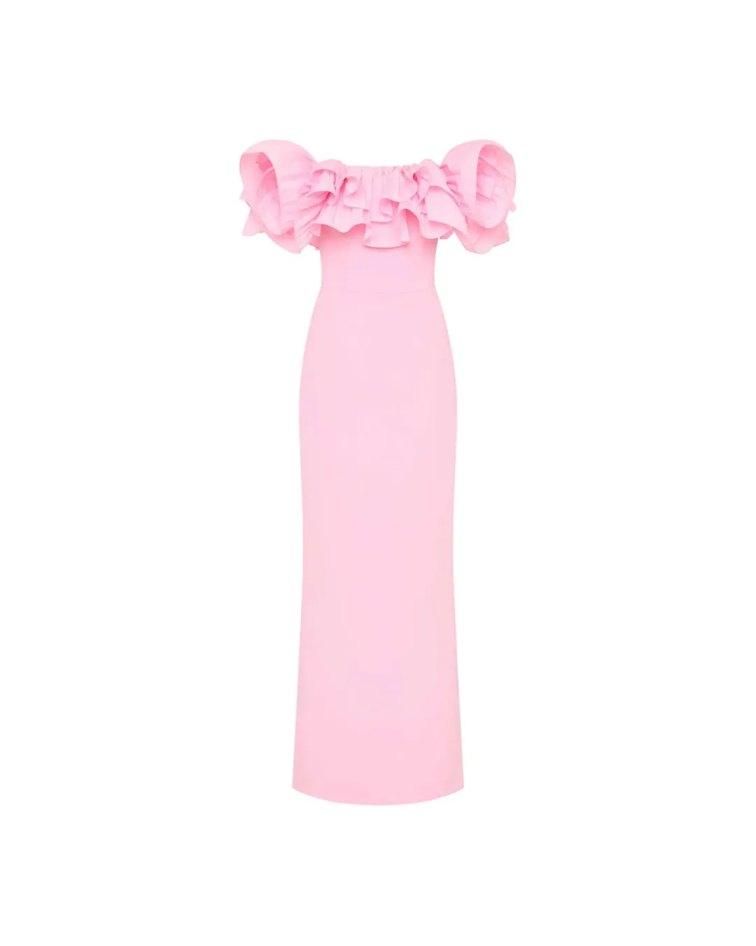 Rebecca Vallance Jenna Off Shoulder Gown Pink Size AU 8 for rent on The Volte - main image