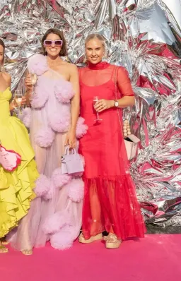 Custom Pom Pom Dress Purple Size 8 for rent on The Volte - image 4