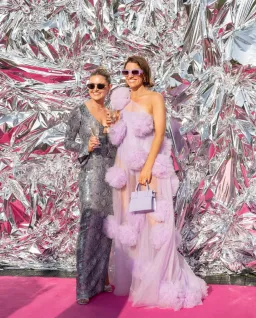 Custom Pom Pom Dress Purple Size 8 for rent on The Volte - image 1