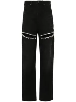 Area Crystal Slit Jeans Black Size 26 / AU 8 for rent on The Volte - image 5