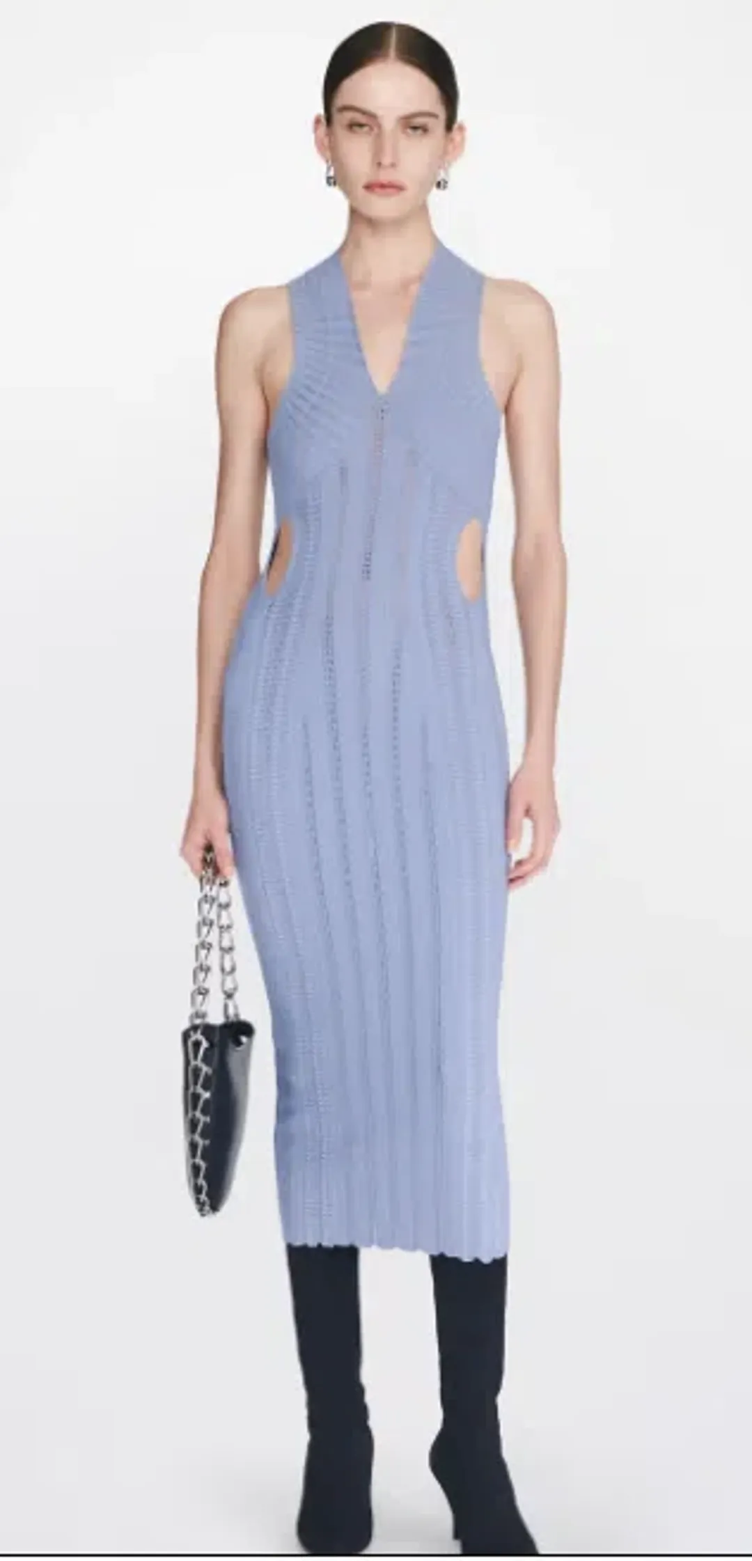 Dion Lee Snakeskin Dress Mist/Glacier Size 12 for rent on The Volte - main image