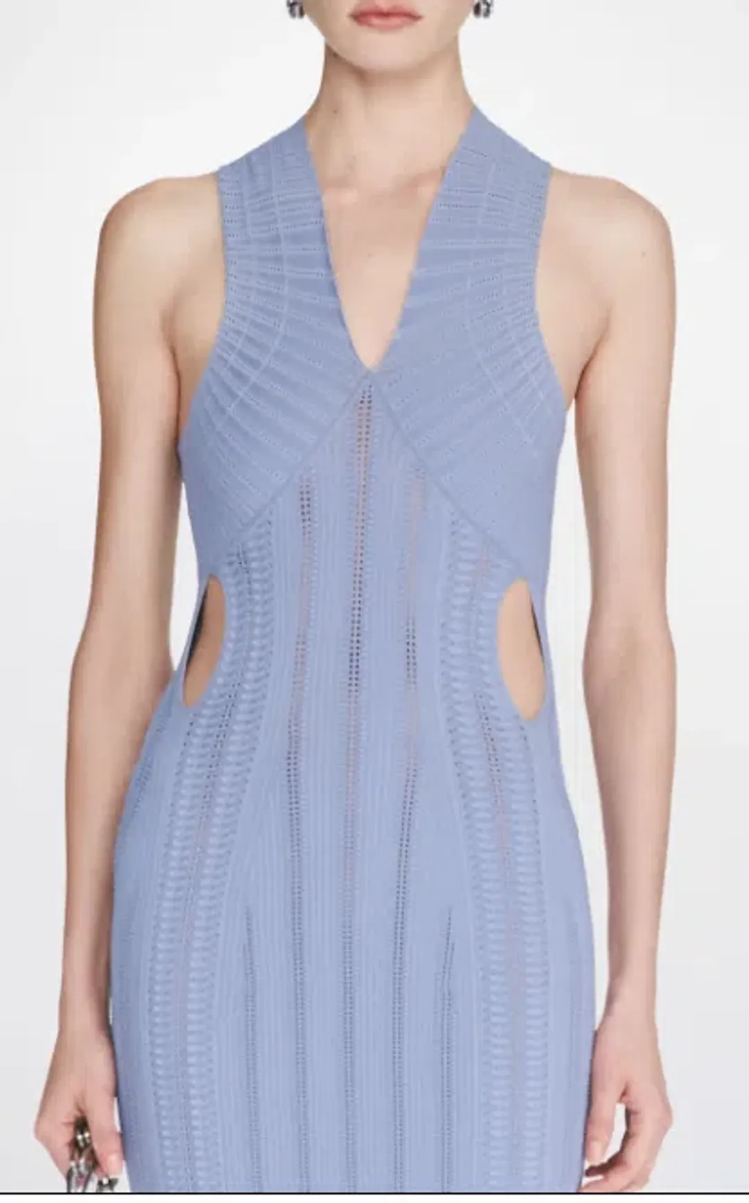 Dion Lee Snakeskin Dress Mist/Glacier Size 12 for rent on The Volte - main image