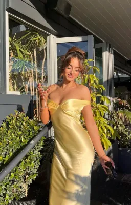 Natalie Rolt Bridget Gown in Yellow (0) for rent on The Volte - image 1