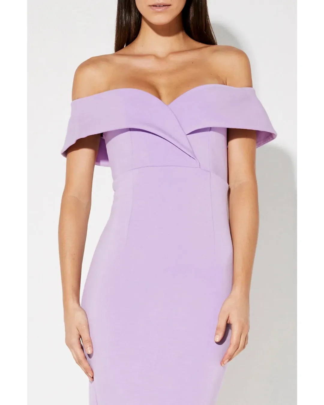 Mossman She Told Me So Midi Dress Lilac Size AU 8 for rent on The Volte - main image