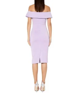 Mossman She Told Me So Midi Dress Lilac Size AU 8 for rent on The Volte - image 3