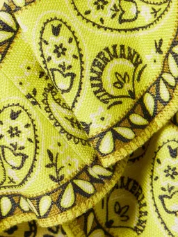 Zimmermann Matchmaker Cutout Ruffled Printed Linen Mini Dress Yellow Bandana Size 2 / AU 12 for rent on The Volte - image 4