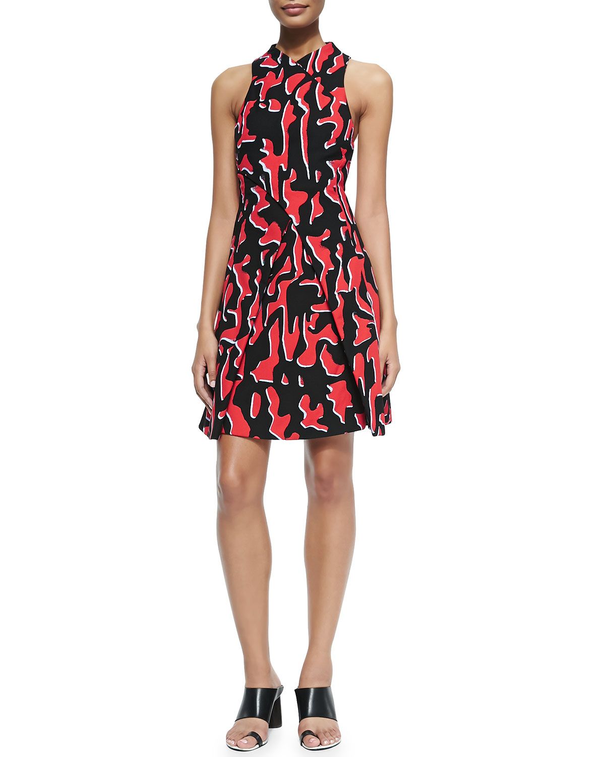 Proenza Schouler Knee-Length Dress Multi Print Size 8 for rent on The Volte - main image
