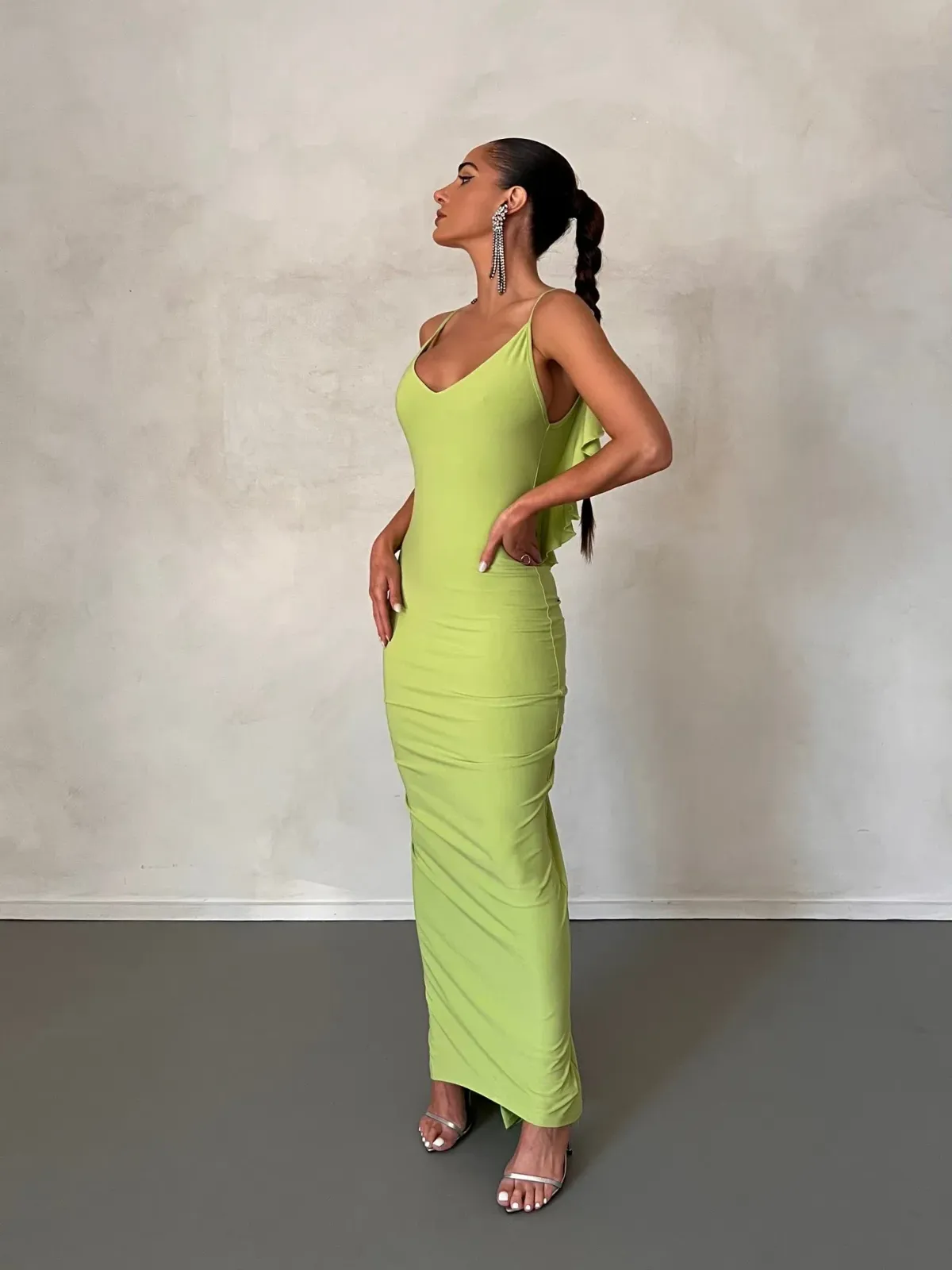 Melani The Label Bella Dress Lime Size M / AU 10 for rent on The Volte - main image