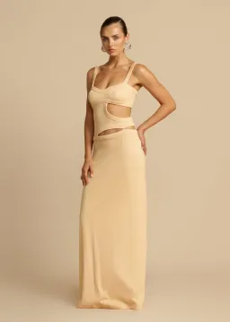 Arcina Ori Jetta Dress in Butter Size 6 for rent on The Volte - image 2