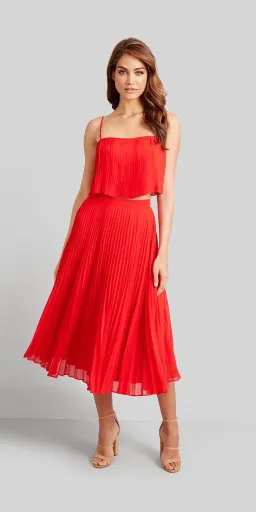 Kookai Carlotta Top Size 38 and Skirt Size 36 Set Red for rent on The Volte - image 3