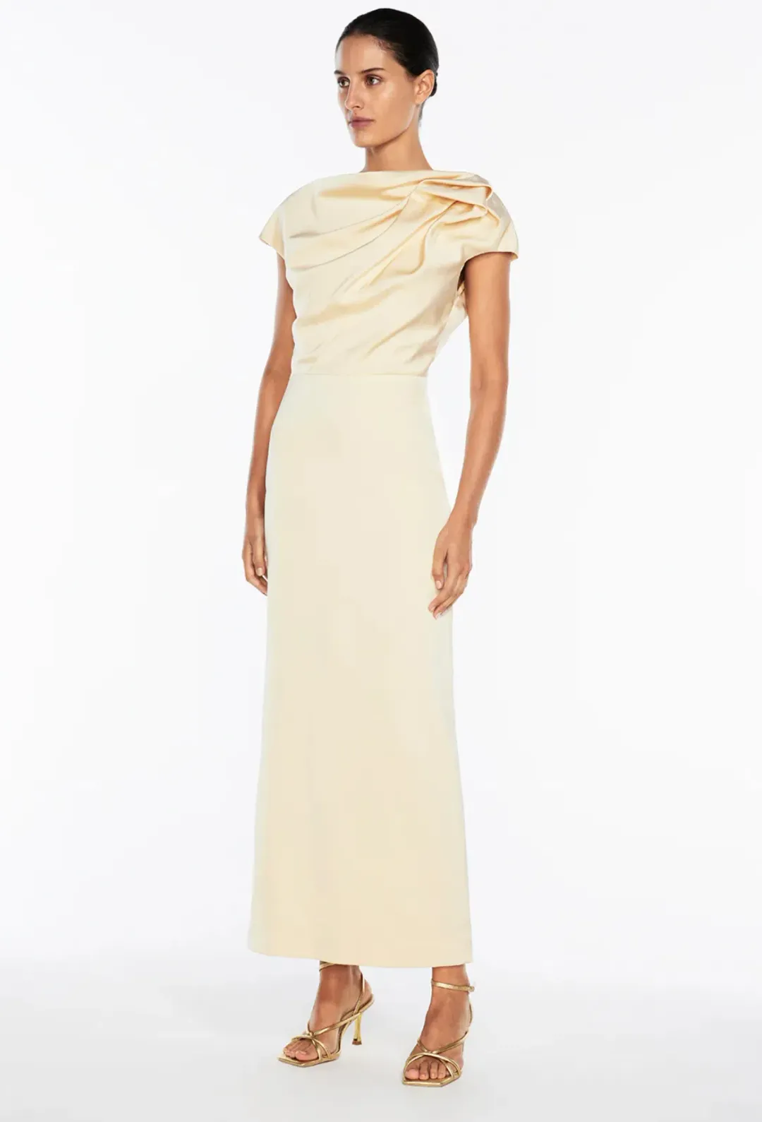 Manning Cartell Grand Illusion Maxi Gown Butter Size 10 for rent on The Volte - main image