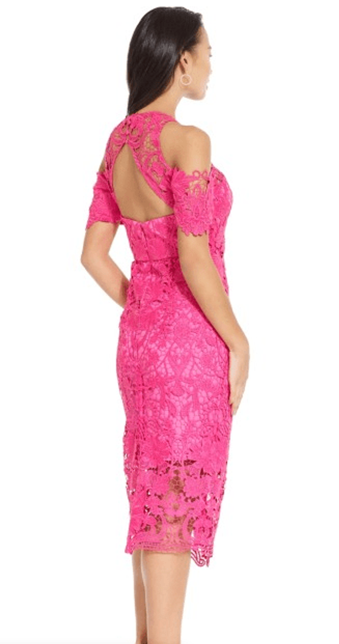Thurley Pink Lace Dress for rent on The Volte - main image