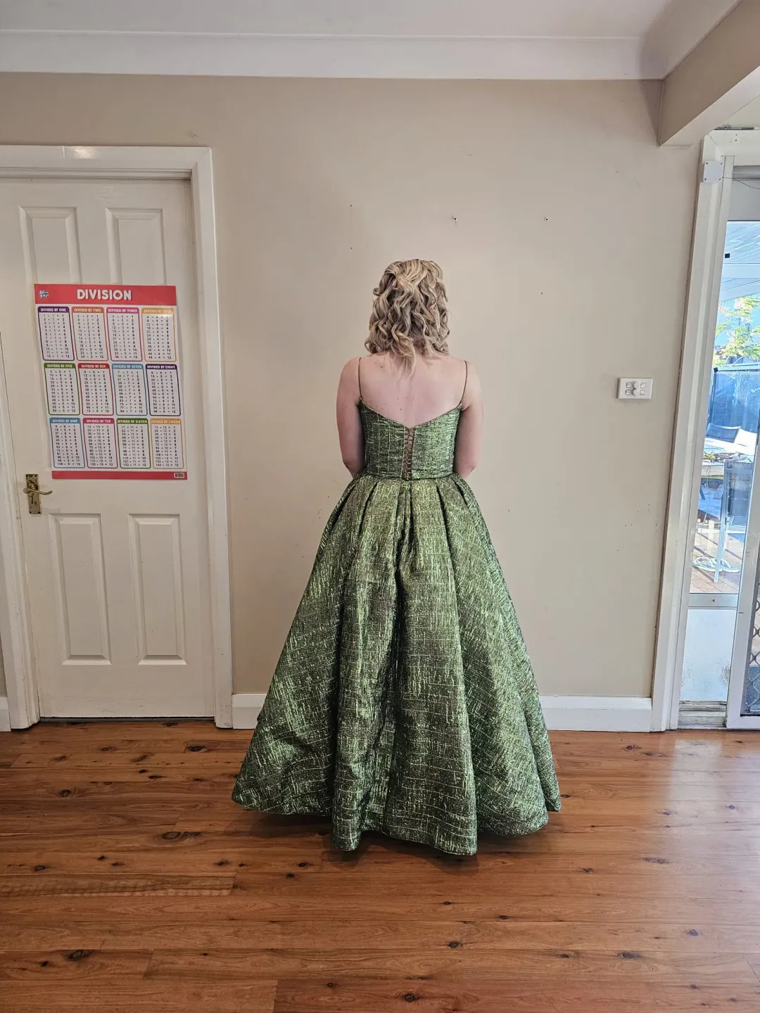 Lia Stubbla Lizard Ball Gown Green Size 12 for rent on The Volte - main image