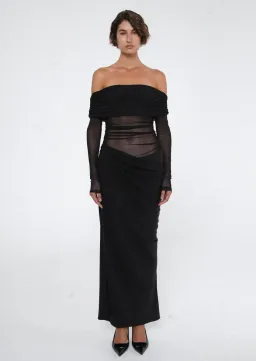 Benni Yasmin Maxi Dress Black Size  6 for rent on The Volte - image 1
