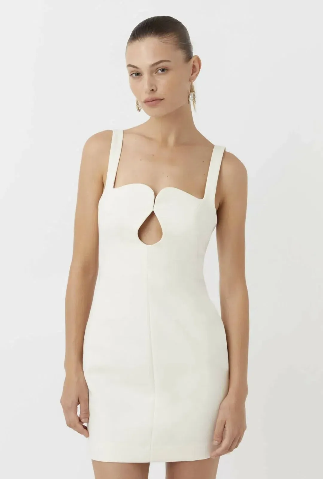 Camilla and Marc Brixton Mini Dress in Cream Size 8  for rent on The Volte - main image