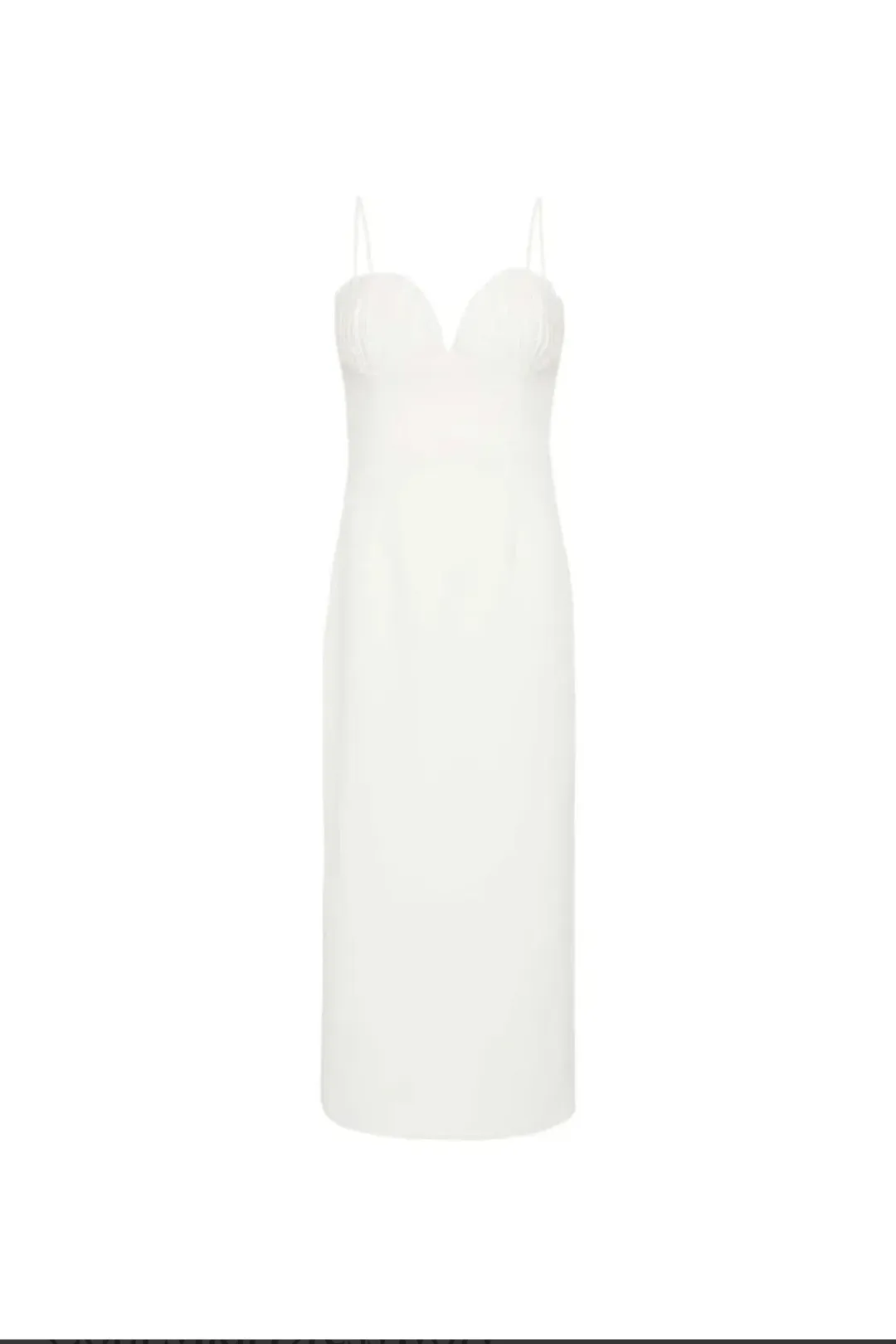 Rebecca Vallance Cora Midi Dress in Ivory / White Size 10 for rent on The Volte - main image