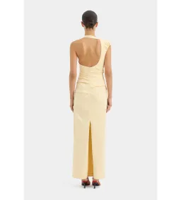 Sir The Label Giacomo Gathered Gown in Butter Size AU 10 for rent on The Volte - image 3