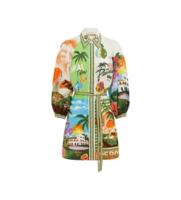 Alemais Paradiso Mini Dress Multi Print Size AU 10 for rent on The Volte - image 5