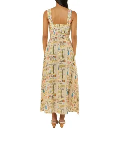 Palm Noosa Rosa Midi Dress in Verano Yellow Size AU 8 for rent on The Volte - image 4