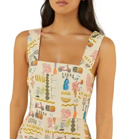 Palm Noosa Rosa Midi Dress in Verano Yellow Size AU 8 for rent on The Volte - image 2