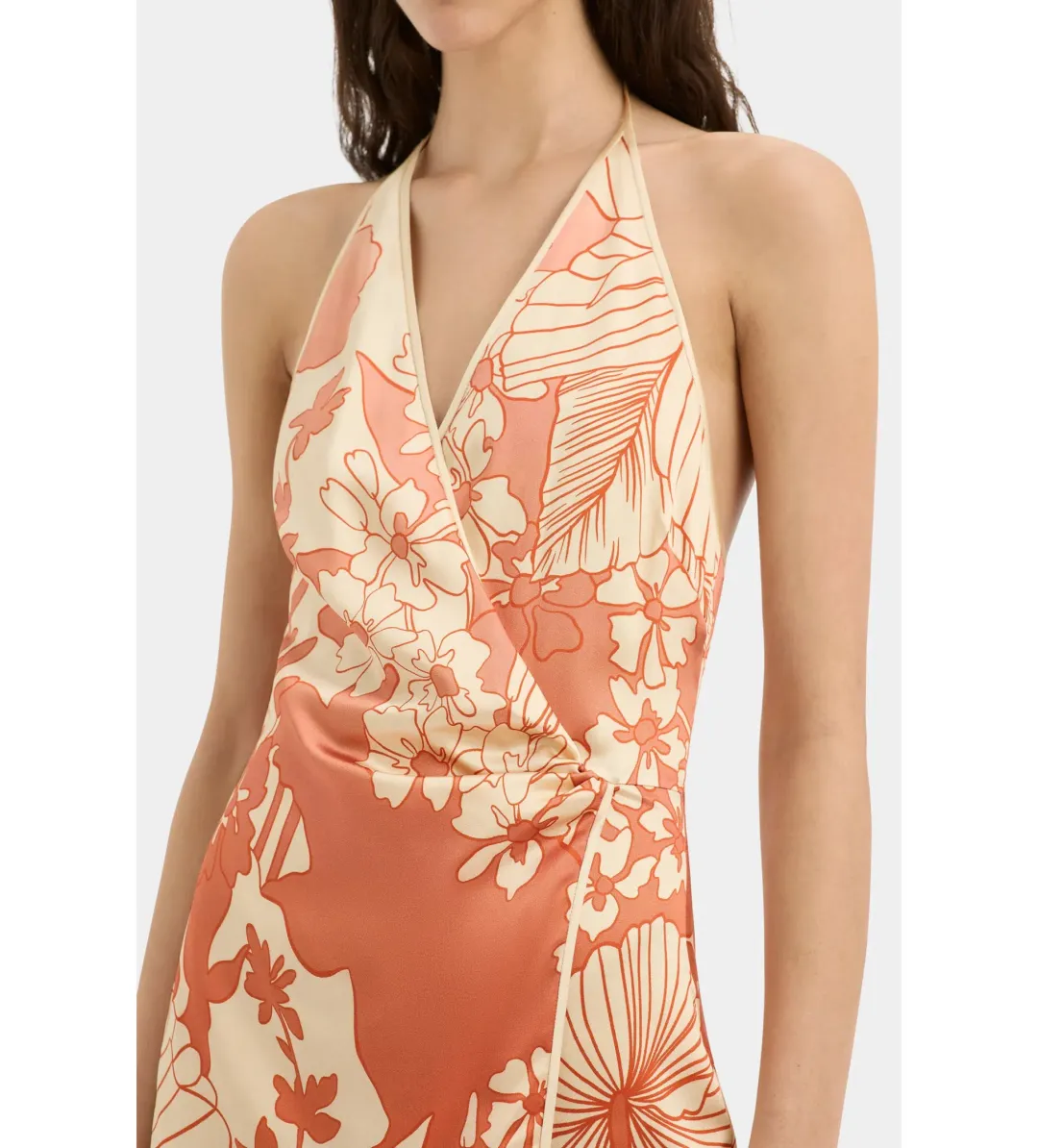 Sir The Label Como Twist Mini Dress in Paradiso Print Size AU 6 for rent on The Volte - main image