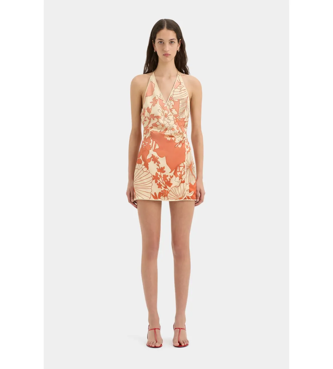 Sir The Label Como Twist Mini Dress in Paradiso Print Size AU 6 for rent on The Volte - main image