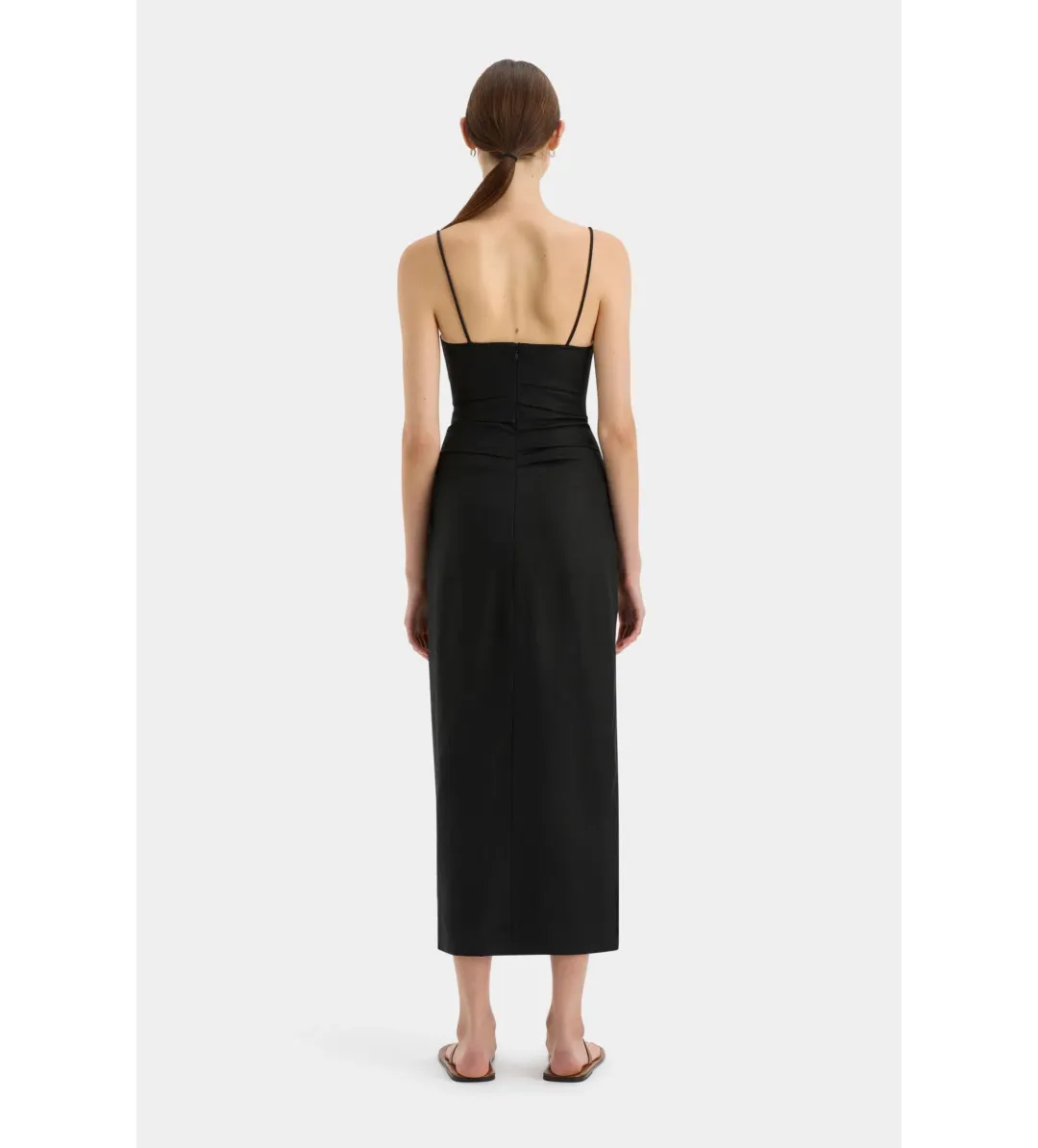 Sir The Label Noemi Balconette Midi Dress Black Size AU 10 for rent on The Volte - main image
