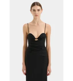Sir The Label Noemi Balconette Midi Dress Black Size AU 10 for rent on The Volte - image 3