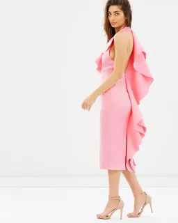 Asilio Dream A Little Dream Midi Dress Pink Size 6 for rent on The Volte - image 4