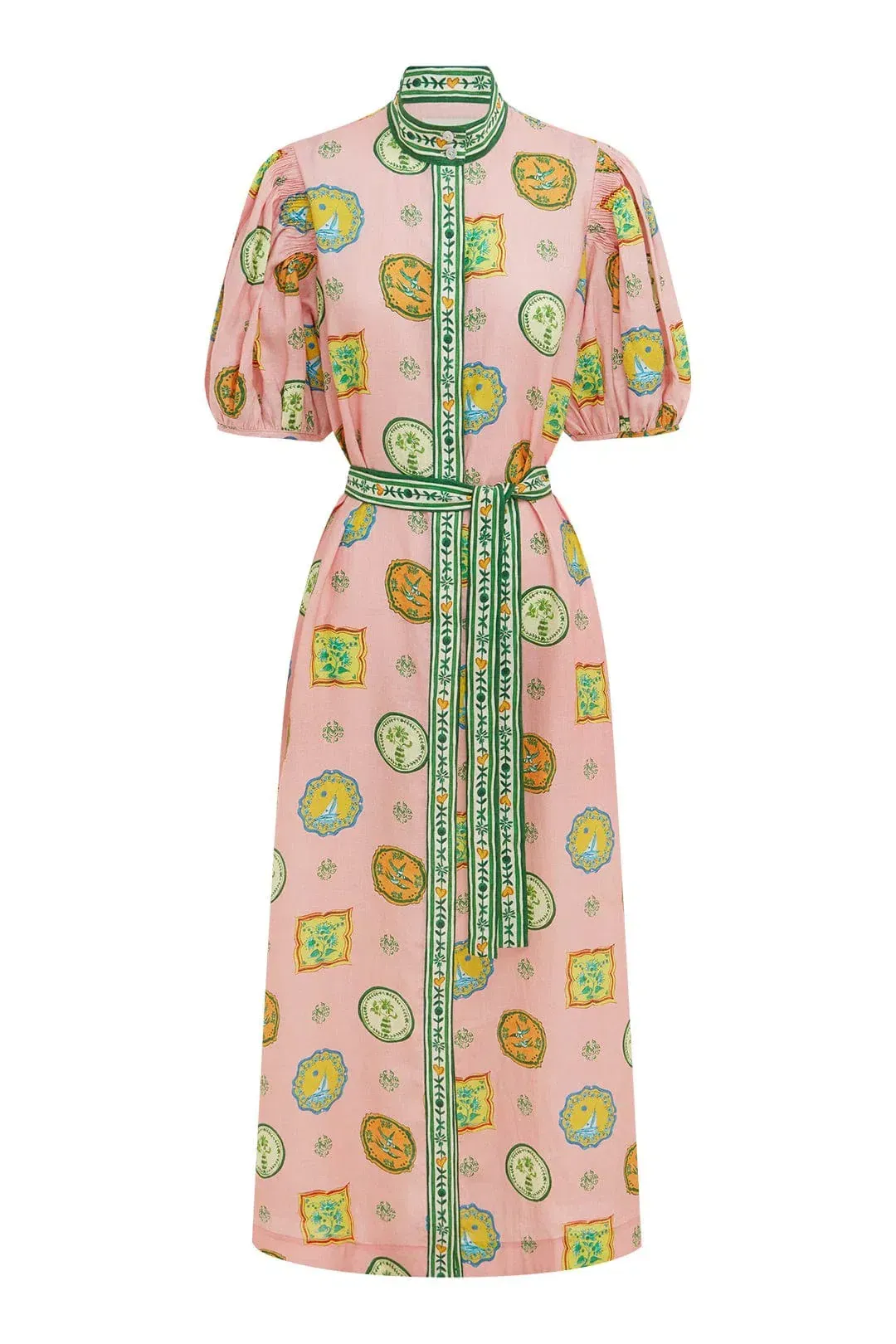 Alemais Porcelain Shirtdress Multi Size 10 for rent on The Volte - main image